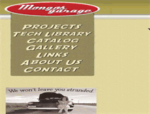Tablet Screenshot of mongosgarage.com